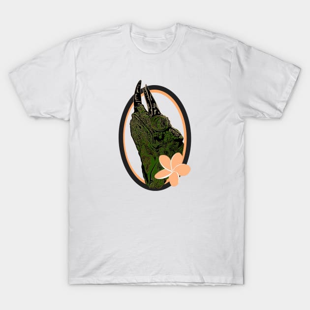 Hawaii Jackson’s chameleon T-Shirt by Artbymparrish